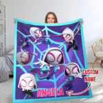 Personalized Name Disney Spider Girl Blanket, Spider-Man Blanket, Spider-Man and His Amazing Friends Blanket