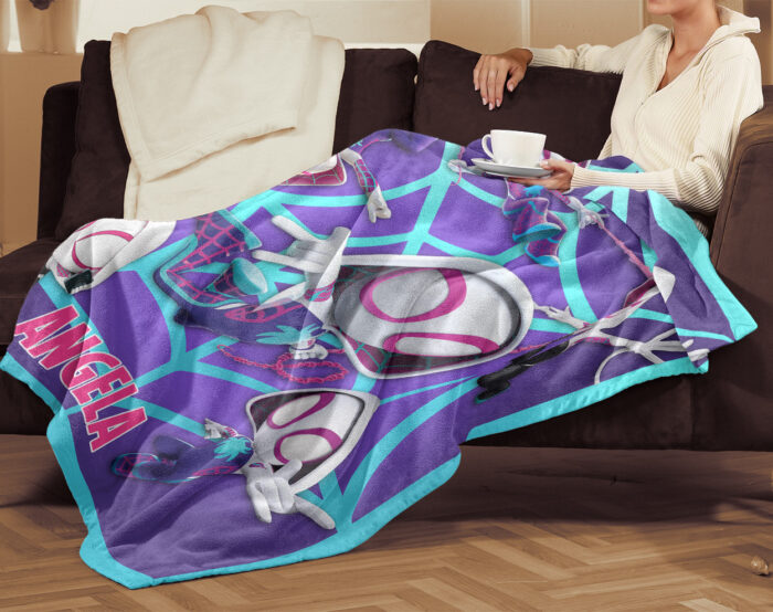 Personalized Name Disney Spider Girl Blanket, Spider-Man Blanket, Spider-Man and His Amazing Friends Blanket - Image 4