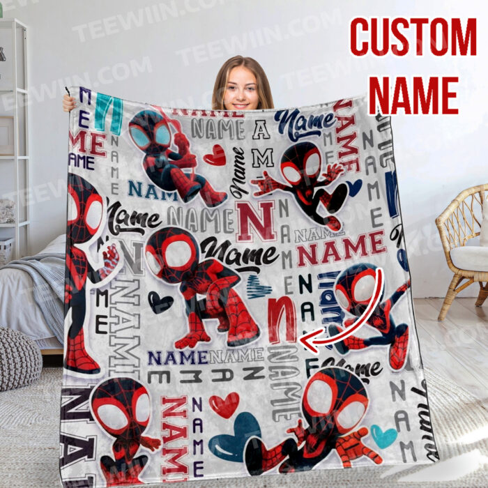 Personalized Name Disney Spider Man Blanket, Spider-Man Blanket, Spider-Man and His Amazing Friends Blanket - Image 8