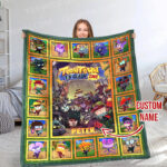 Personalized Name Toontown Corporate Clash Blanket, Custom Name Gamer Blanket