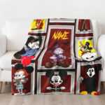 Personalized Name Disney Mickey Halloween Blanket, Custom Name Mickey Blanket - Image 2