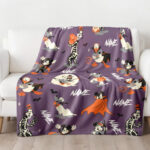 Personalized Name Disney Mickey Halloween Blanket, Custom Name Mickey Blanket - Image 2