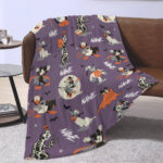 Personalized Name Disney Mickey Halloween Blanket, Custom Name Mickey Blanket - Image 3