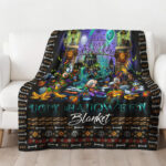 Personalized Name Disney Mickey Halloween Blanket, Custom Name Mickey Blanket - Image 2