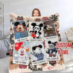 Personalized Name Disney Mickey Halloween Blanket, Custom Name Mickey Blanket - Image 8
