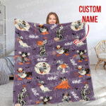Personalized Name Disney Mickey Halloween Blanket, Custom Name Mickey Blanket - Image 6