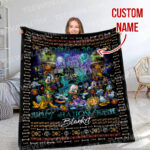 Personalized Name Disney Mickey Halloween Blanket, Custom Name Mickey Blanket - Image 2