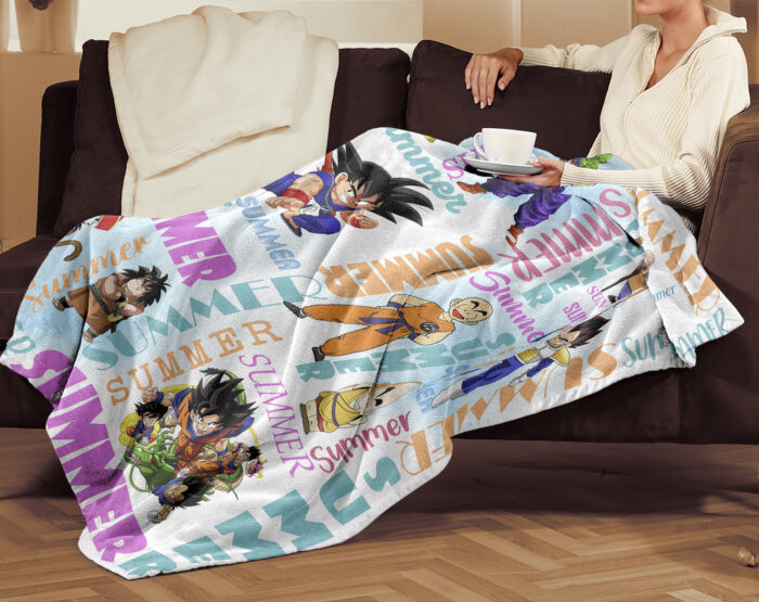 Personalized Name Dragon Ball Blanket, Custom Name Goku Blanket - Image 3