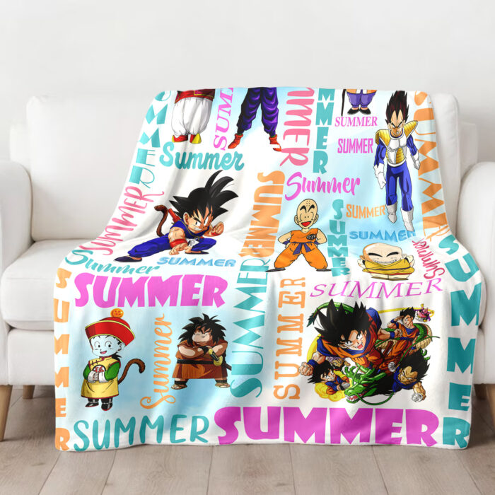 Personalized Name Dragon Ball Blanket, Custom Name Goku Blanket - Image 4