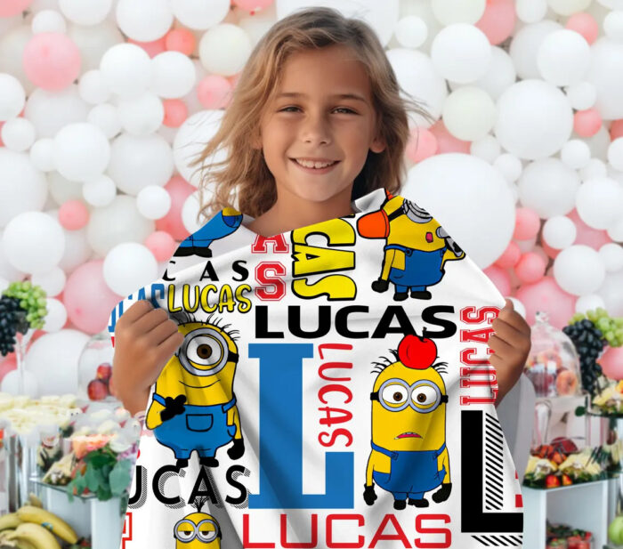 Personalized Minions Cartoon Blanket, Adults blanket, Birthday Gifts, Custom Name Blanket - Image 2