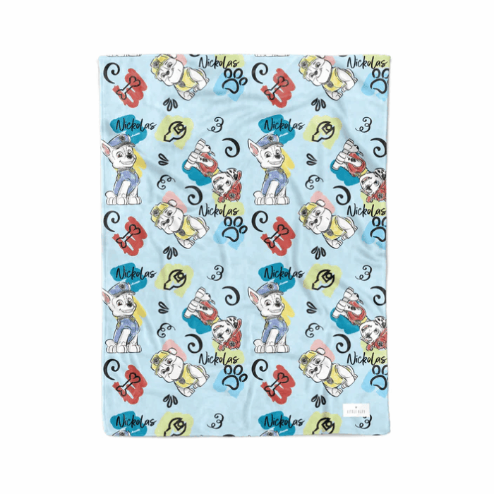 Personalized Paw Patrol Blanket, Paw Patrol Custom Name Blanket, Baby Shower Blanket - Image 6