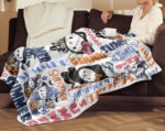 Custom Name Hello Kitty Halloween Blanket, Hello Kitty Halloween Blanket, Halloween Watching Fleece Blanket - Image 3