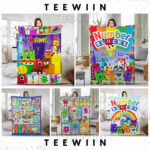 Personalized Numberblocks Blanket, Custom Kids Name Blanket, Characters Group Blanket, Numberblocks Sofa Blanket, Kids TV Show
