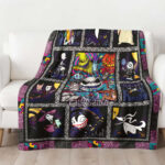 Personalized The Nightmare Before Christmas blanket, Custom Name Jack Skelington Blanket, Baby Shower Blanket - Image 2