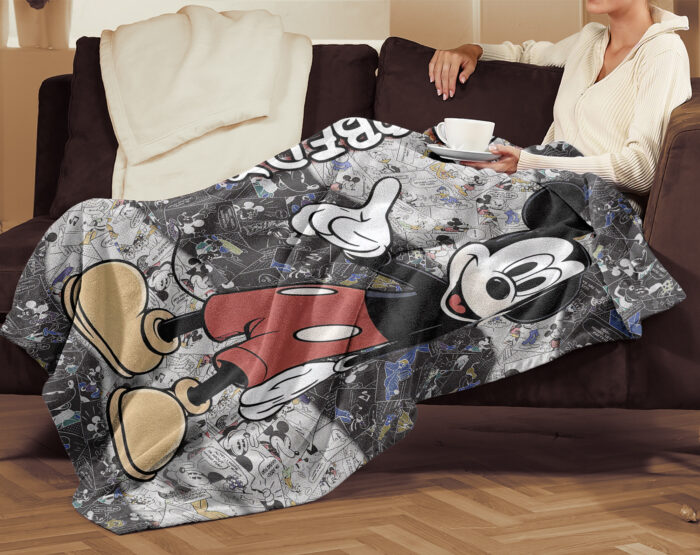 Personalized Mickey Mouse Blanket, Disney Blanket, Custom Blanket, Birthday Gifts, Custom Name Blanket - Image 4