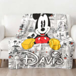Personalized Mickey Mouse Blanket, Disney Blanket, Custom Blanket, Birthday Gifts, Custom Name Blanket - Image 2