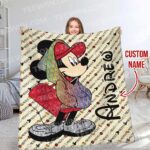 Personalized Mickey Mouse Blanket, Disney Blanket, Custom Blanket, Birthday Gifts, Custom Name Blanket