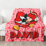 Personalized Mickey Mouse Blanket, Disney Blanket, Custom Blanket, Birthday Gifts, Custom Name Blanket - Image 2