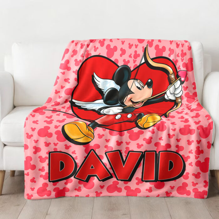 Personalized Mickey Mouse Blanket, Disney Blanket, Custom Blanket, Birthday Gifts, Custom Name Blanket - Image 2