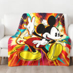 Personalized Mickey Mouse Blanket, Disney Blanket, Custom Blanket, Birthday Gifts, Custom Name Blanket - Image 2