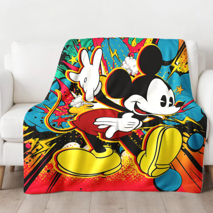 Personalized Mickey Mouse Blanket, Disney Blanket, Custom Blanket, Birthday Gifts, Custom Name Blanket - Image 2