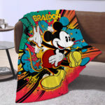 Personalized Mickey Mouse Blanket, Disney Blanket, Custom Blanket, Birthday Gifts, Custom Name Blanket - Image 4