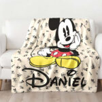 Personalized Mickey Mouse Blanket, Disney Blanket, Custom Blanket, Birthday Gifts, Custom Name Blanket - Image 4