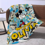 Personalized Mickey Mouse Blanket, Disney Blanket, Custom Blanket, Birthday Gifts, Custom Name Blanket - Image 3