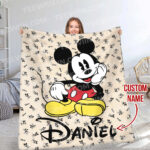 Personalized Mickey Mouse Blanket, Disney Blanket, Custom Blanket, Birthday Gifts, Custom Name Blanket - Image 6