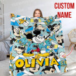 Personalized Mickey Mouse Blanket, Disney Blanket, Custom Blanket, Birthday Gifts, Custom Name Blanket - Image 2