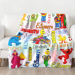 Personalized Sesame Street Blanket, Sesame Street Baby Blanket, Custom Baby Blanket, Child Personalized Blanket, Baby Blanket - Image 2