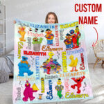 Personalized Sesame Street Blanket, Sesame Street Baby Blanket, Custom Baby Blanket, Child Personalized Blanket, Baby Blanket