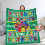 Personalized Sesame Street Blanket, Sesame Street Baby Blanket, Custom Baby Blanket, Child Personalized Blanket, Baby Blanket