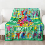Personalized Sesame Street Blanket, Sesame Street Baby Blanket, Custom Baby Blanket, Child Personalized Blanket, Baby Blanket - Image 2