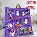 Personalized Bluey Blanket, Bluey Fabric Dog, Bluey and Bingo Halloween Blanket, Bluey Birthday Blanket, Bluey Family Blanket - Image 4