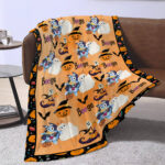 Personalized Bluey Halloween Blanket Toddler, Bluey Baby Blanket, Custom Baby Blanket, Child Personalized Blanket, Baby Blanket - Image 4