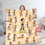 Personalized Disneyland Toy Story Blanket, Custom Name Disneyland Blanket, Toy Story Characters , Toy Story Birthday, To Infinity & Beyond - Image 4