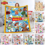 Personalized Disneyland Toy Story Blanket, Custom Name Disneyland Blanket, Toy Story Characters , Toy Story Birthday, To Infinity & Beyond