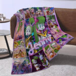 Personalized Velvet and Veneer Throw Blanket, Custom Trolls Band Together Quilt Blanket, Trolls Blanket, Trolls Band Blanket Gift For Baby - Image 2
