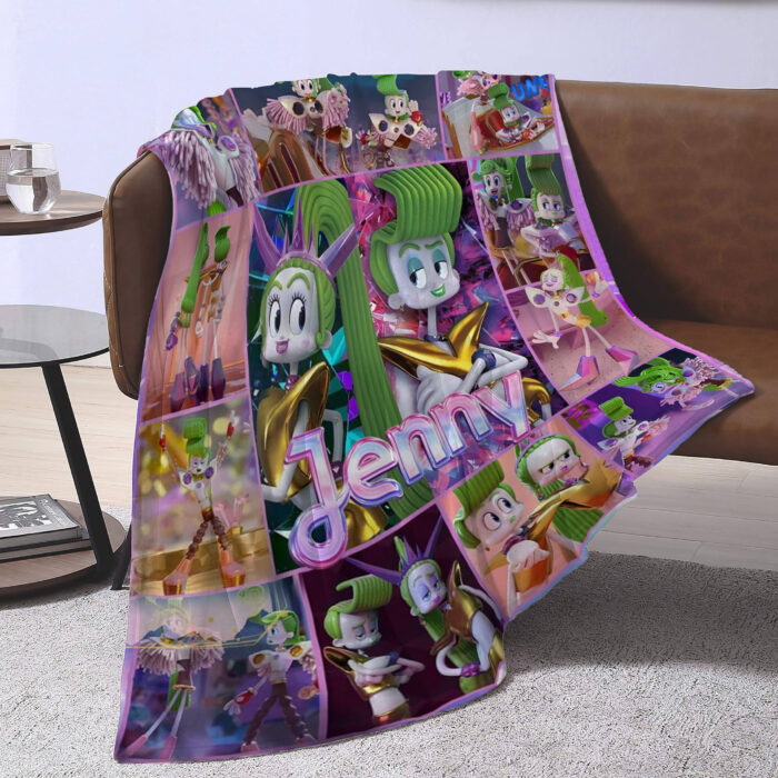 Personalized Velvet and Veneer Throw Blanket, Custom Trolls Band Together Quilt Blanket, Trolls Blanket, Trolls Band Blanket Gift For Baby - Image 2
