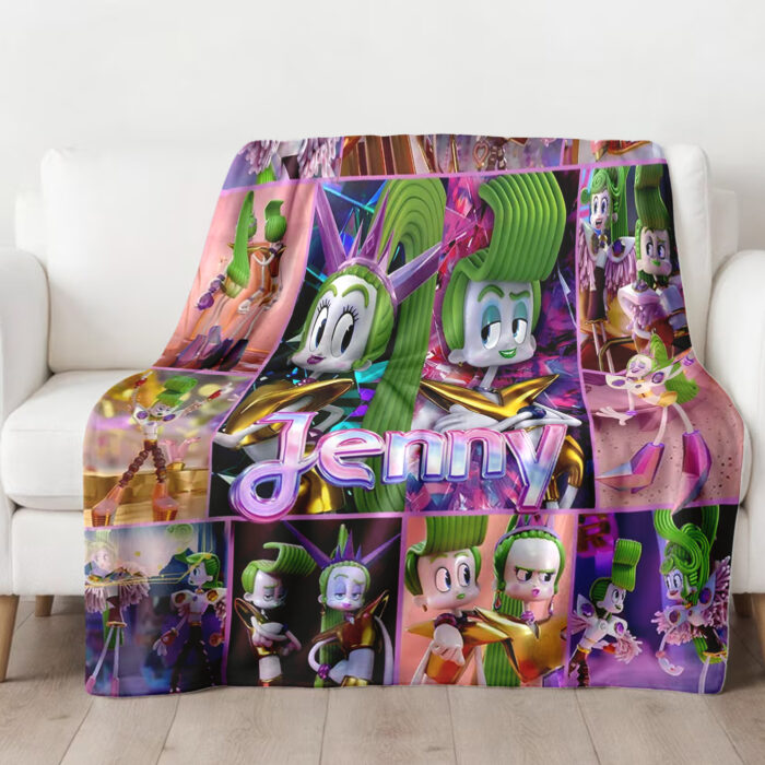 Personalized Velvet and Veneer Throw Blanket, Custom Trolls Band Together Quilt Blanket, Trolls Blanket, Trolls Band Blanket Gift For Baby - Image 4