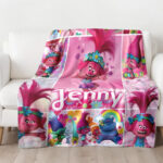 Personalized Poppy Trolls Band Together Throw Blanket, Custom Trolls Band Blanket, Trolls Blanket, Trolls Family Blanket Gift For Baby - Image 3