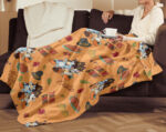 Funny Bluey Dancing Thanksgiving, Bluey Blanket, Custom Bluey Blanket, Bedroom Decor, Sofa Blanket - Image 4