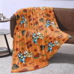 Funny Bluey Dancing Thanksgiving, Bluey Blanket, Custom Bluey Blanket, Bedroom Decor, Sofa Blanket - Image 5