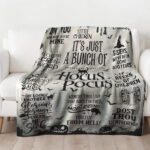 Personalized Hocus Pocus Themed Halloween Blanket, Hocus Pocus Halloween Blanket, Home Decor - Image 2
