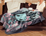 Personalized Hello Kitty Halloween Throw Blanket, Halloween Blanket, Home Decor - Image 4
