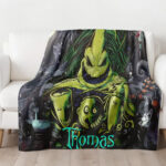 Personalized Oogie Boogie Blanket, The Nightmare Before Christmas Blanket, Jack Skellington, Halloween Blanket, Home Decor - Image 2