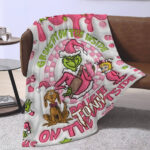 Personalized Grinch Velveteen Plush Blanket 3D Christmas Blanket, Personalized The Grinch Blanket for Toddlers, Gifts for Kids - Image 2