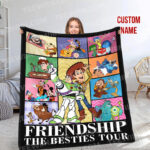 Personalized Disneyland Eras Tour Blanket, Friendship Toy Story Tour Blanket, WDW Disneyworld Best Friends Quilt