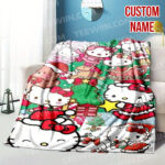 Personalized Hello Kitty Christmas Blanket, I Want Candy Fleece Blanket, Hello Kitty Custom Name Blanket - Image 10